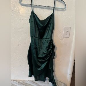 Windsor back tie mini dress